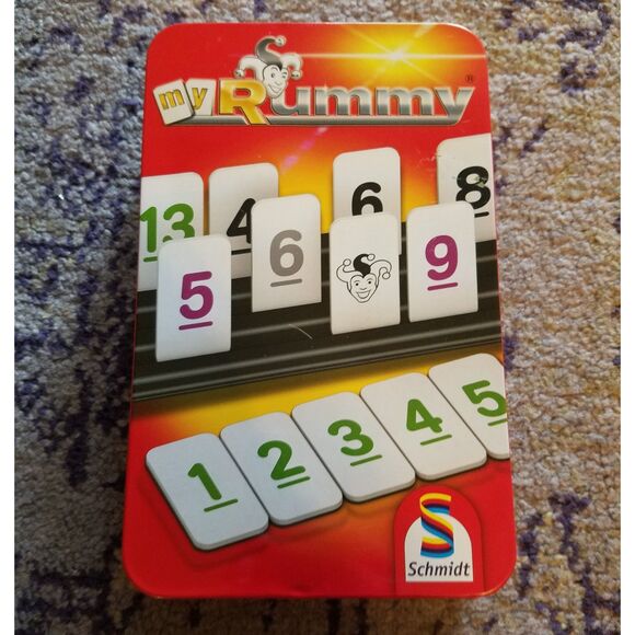 My Rummy Metal Tin Schmidt Spiele Games Family Game Educational Game Children's - Picture 3 of 3